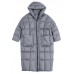 Trendy Grey zippered Warm Thick Winter Duck Down down coat