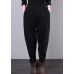 Beautiful black pant unique elastic waist drawstring Work casual pants