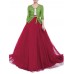 Bow Belt Solid Color Mesh Tulle Pleated High Waist Women Maxi Skirt